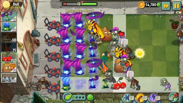 Plants vs. Zombies 2 - Modern day: Day 5 - Nightshade смотреть онлайн