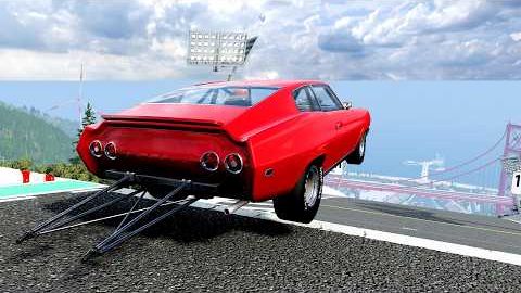 Эпичные высокоскоростные прыжки на автомобилях – BeamNG Drive / CrashBoomPunk