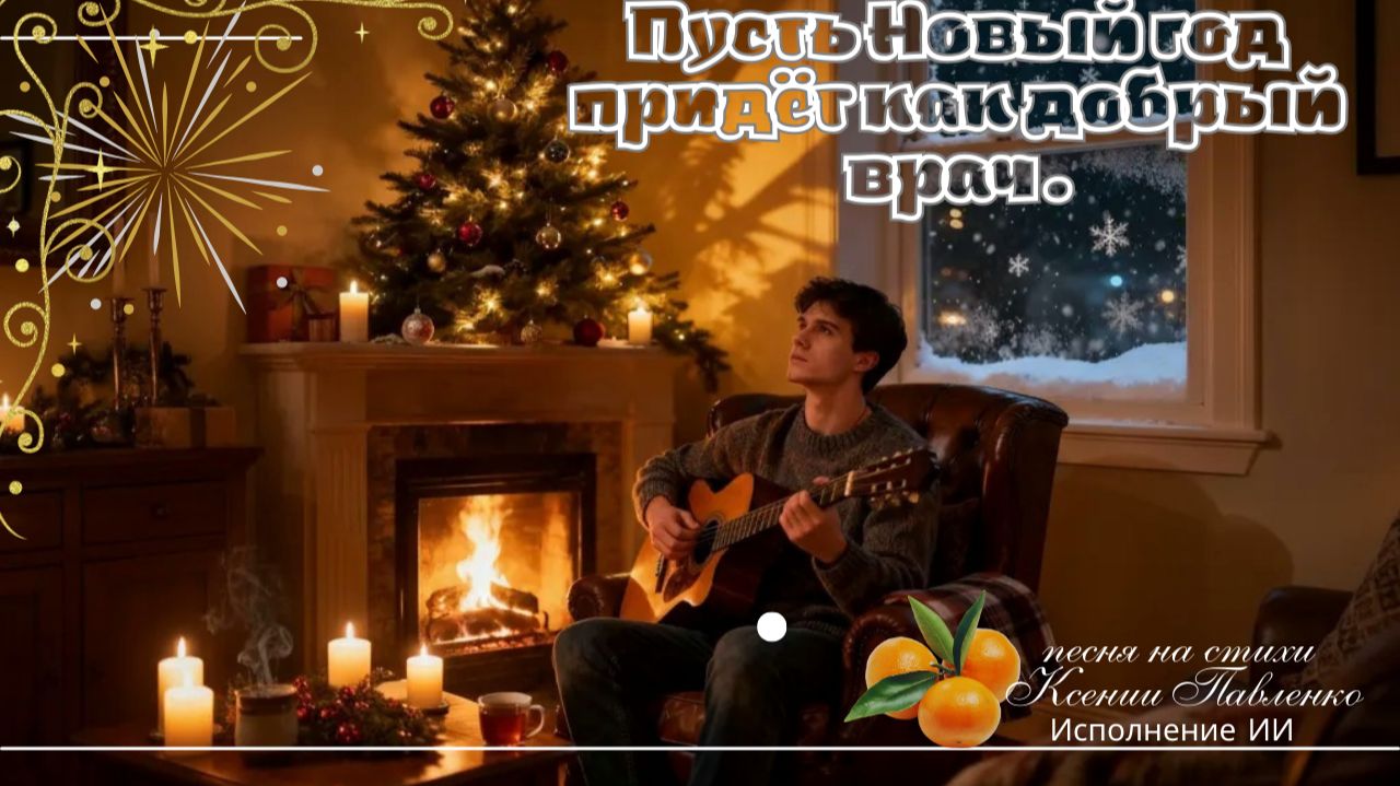 "Пусть Новый год придёт как добрый врач "песня на стихи Ксении Павленко смотреть онлайн