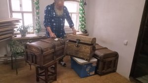 Сундук деревянный под старину. Делаю на заказ .