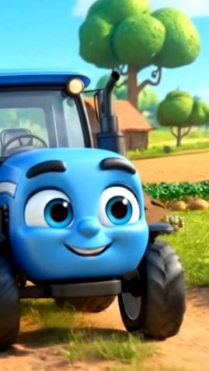 НОВЫЙ СИНИЙ ТРАКТОР ЕДЕТ ПО ПОЛЯМ С ЖИВОТНЫМИ + ПЕСЕНКИ И МУЛЬТИКИ  ДЕТЯМ +КАК ГОВОРЯТ ЖИВОТНЫЕ