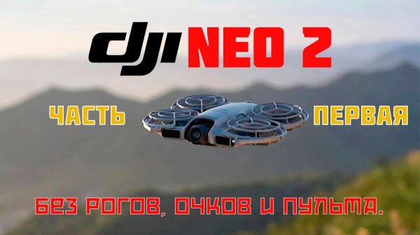 DJI Neo 2. Мой обзор - Часть первая. Без рогов, очков и пульта.