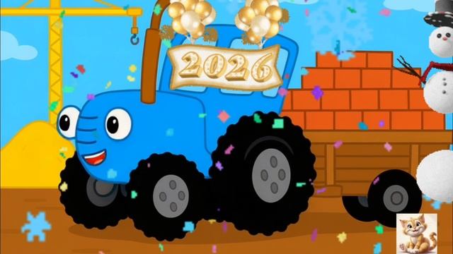 синий трактор новогодняя песня на стройке! смотреть онлайн