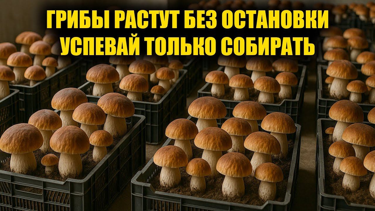 Так может каждый! 50кг Грибов в неделю! Выращивание грибов дома. Белые грибы, шампиньоны и тд смотреть онлайн
