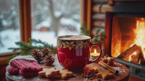 Elegant December Winter Jazz ☕ Delicate Morning Jazz Cafe & Bossa Nova Instrumental for Study, Work