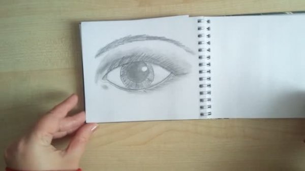 Учусь рисовать по книге. Двадцать девятый день. Вдохновляющий человеческий глаз