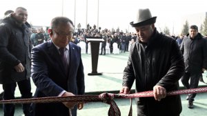 Садыр Жапаров открыл мусоросжигательный завод в Бишкеке