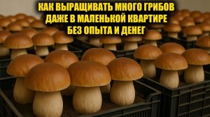 Собирать грибы в лесу уже в прошлом! Выращиваю грибы дома, много белых грибов каждый день.