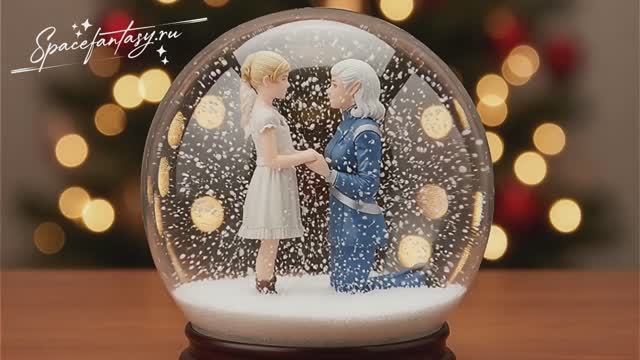 Новогодний снежный шар с модельками Мералли и Астэр из космического фэнтези Путь Укусая читать книгу смотреть онлайн