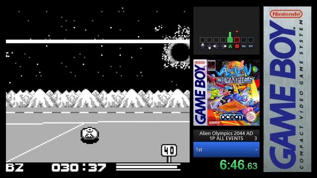 Alien Olympics 2044 AD (GB) Speedrun In 13m 20s