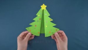 Открытка-Ёлочка! Подарок на Новый год своими руками!