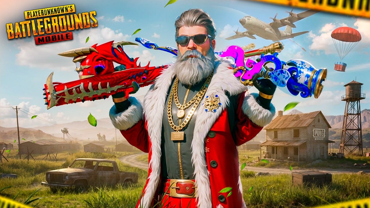 КОСПЛЕЙ НА ДЯДЮ МОРОЗА! ТОЛЬКО 2 СНАЙПЫ - AWM + DSR! 😎🥱 PUBG Mobile - С ВЕБКОЙ НА РУКИ | ПУБГ М