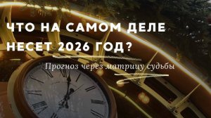 Прогноз на 2026 и матрица года