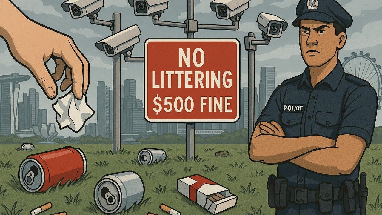 Так ли чисто в Сингапуре как нам показывают блогеры? Ищем мусор под сотнями камер при штрафе в 500$