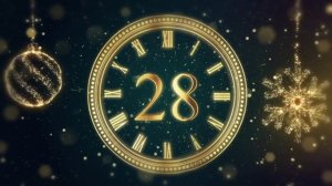 Футаж обратного отсчета до Нового Года | 60 секунд в 4K | Бой курантов | Бесплатно для монтажа