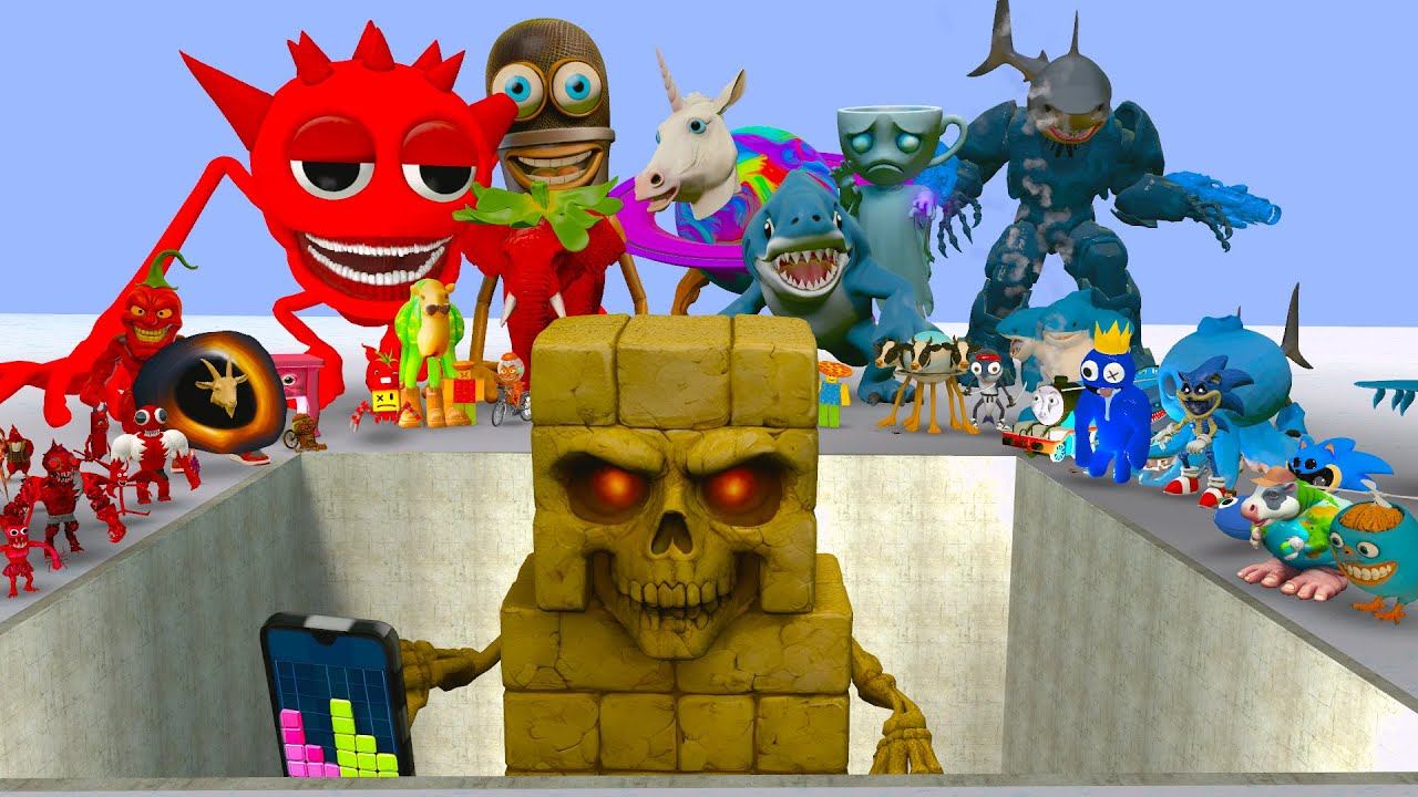 СПАРТАНЦЫ против АНПАЛИ: ХАОС В ГИГАНТСКОЙ ЯМЕ - Неудачи в Garry's Mod | Эпизод 15