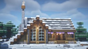 КРАСИВЫЙ ЗИМНИЙ ДОМ В МАЙНКРАФТ! | НОВЫЙ ГОД