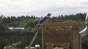 Покрыла поликарбонатом беседку-перголу. Подробно с рассуждением