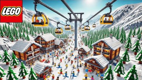 Автоматизированная канатная дорога Lego для горнолыжных курортов Lego Auto Tech