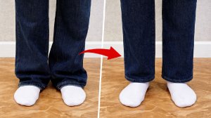 КАК УКОРОТИТЬ ДЖИНСЫ за 5 минут и сохранить фабричный шов