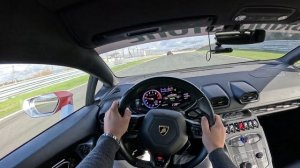 Lamborghini Huracán LP 580-2 2018 [ 5.2 л. V10 572 л.с.] POV test drive
