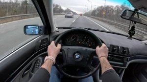 BMW 520! E39 1997 [150 л.с.] POV test drive