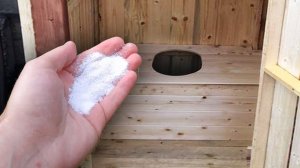 Уличный туалет никогда не будет вонять и мух не будет! Насыпьте это от запаха в туалете!