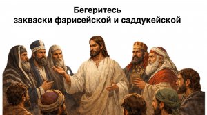 Берегитесь закваски фарисейской и саддукейской