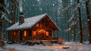 ❄️ ЗИМНЯЯ УСПОКАИВАЮЩАЯ МУЗЫКА ДЛЯ СНА 🎵 РАССЛАБЛЯЮЩАЯ МУЗЫКА ДЛЯ ДУШИ В УЮТНОМ ЛЕСНОМ ДОМИКЕ