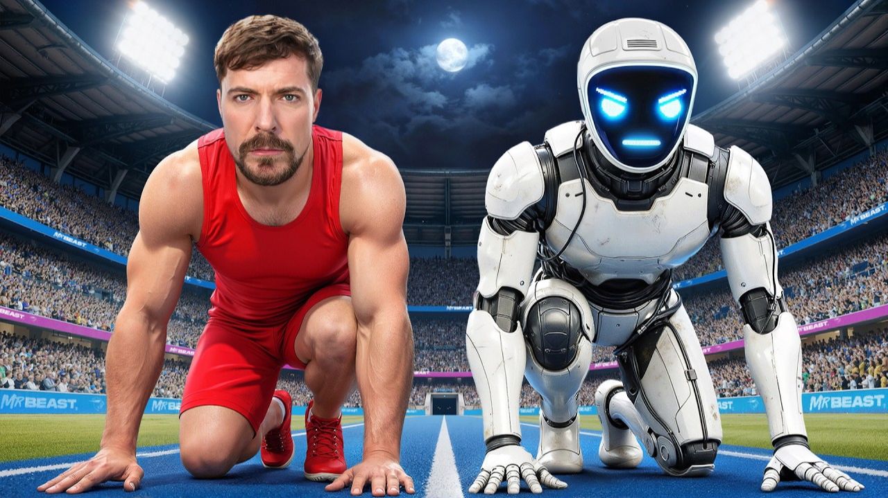 Самый Быстрый Человек В Мире Vs. Робот (Mr.Beast на русском) смотреть онлайн