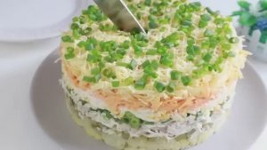 Салат "Монах" Покоряет всех,кто попробовал! Обалденный Праздничный Салат с курицей