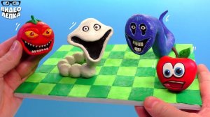 Лепим Голодный Червь и Голодная Змея  HUNGRY WORM vs HUNGRU SNAKE ► Видео Лепка