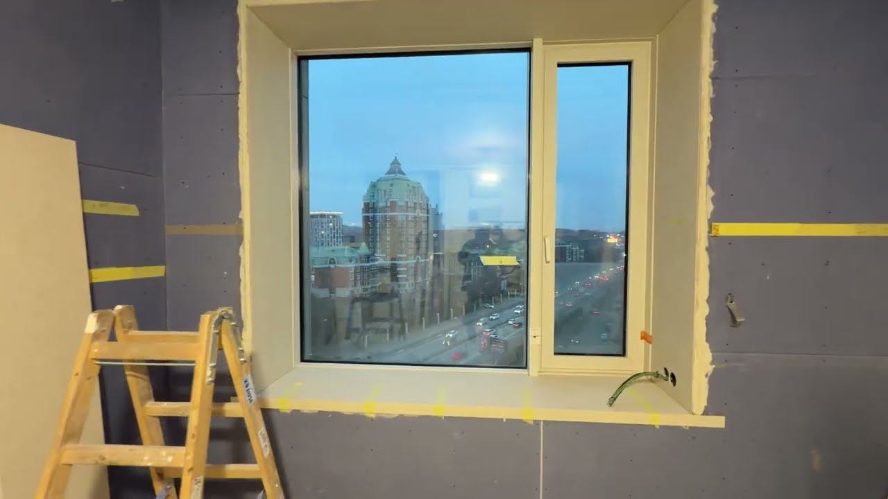 СЛОЖНОСТЬ С ОТКОСАМИ ОКОН | Гипсокартонные потолки |ЖК «ДОЛИНА СЕТУНЬ»