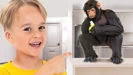 Дикие животные у меня дома! учим названия животных смотреть онлайн