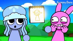 В Паркера попала стрела Купидона?! 💘 Аурелия влюбляется в Паркера | Sprunki Animation