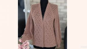 Красивый узор для кардигана, джемпера, жакета..