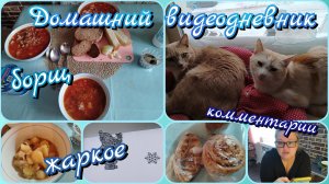 Видеодневник//борщ//жаркое//комментарии