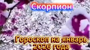 Скорпион! Гороскоп на январь 2026 года!