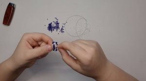 Кольцо ДНК с выступающими бисеринками