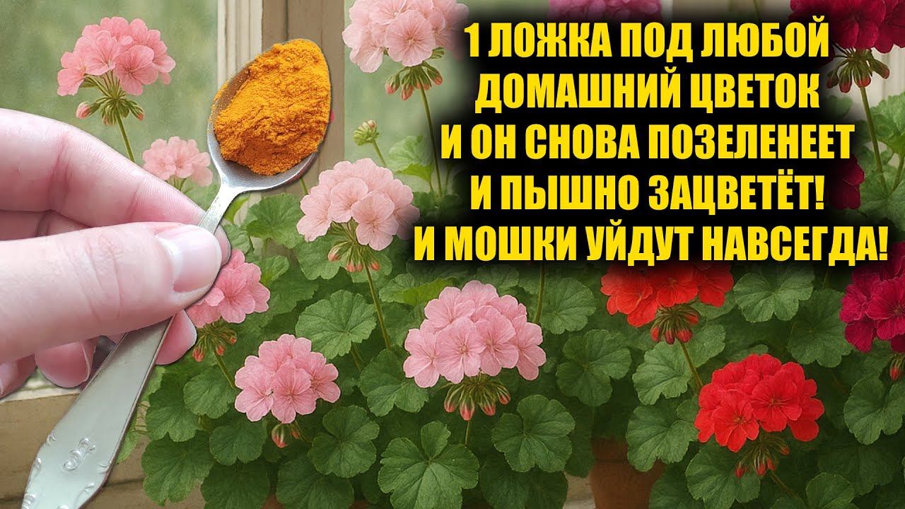 1 Ложка под любой домашний цветок и он позеленеет и зацветет пышной шапкой! Мошки уйдут навсегда смотреть онлайн