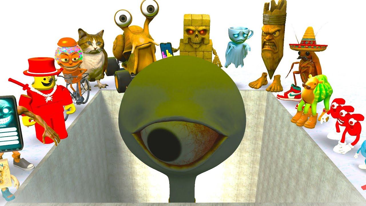 ВСЕ НОВЫЕ ИТАЛЬЯНСКИЕ БРЕЙНРОТ МЕМЫ В БИТВЕ С ГИГАНТСКОЙ ЯМОЙ‑ОКОМ – Garry’s Mod