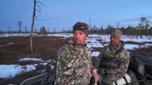 ЗАКОНЧИЛИ ОХОТУ НА ГУСЕЙ. ВЫЕЗД С БОЛОТА ПО МОХУ НА ДВУХ СНЕГОХОДАХ. СМ-002 И ТАЙГА.