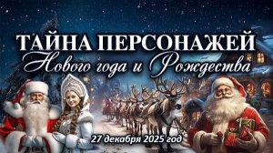 ТАЙНА ПЕРСОНАЖЕЙ НОВОГО ГОДА И РОЖДЕСТВА (27 декабря 2025 г.)