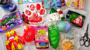 АСМР СКВИШИ 🥰 распаковка АСМР сквишей и антистрессов 🤗 ТАБА лапки сквиши 🐾 режу СКВИШИ 🫶🏻