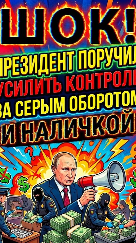 Путин поручил усилить контроль за серым оборотом и наличкой смотреть онлайн