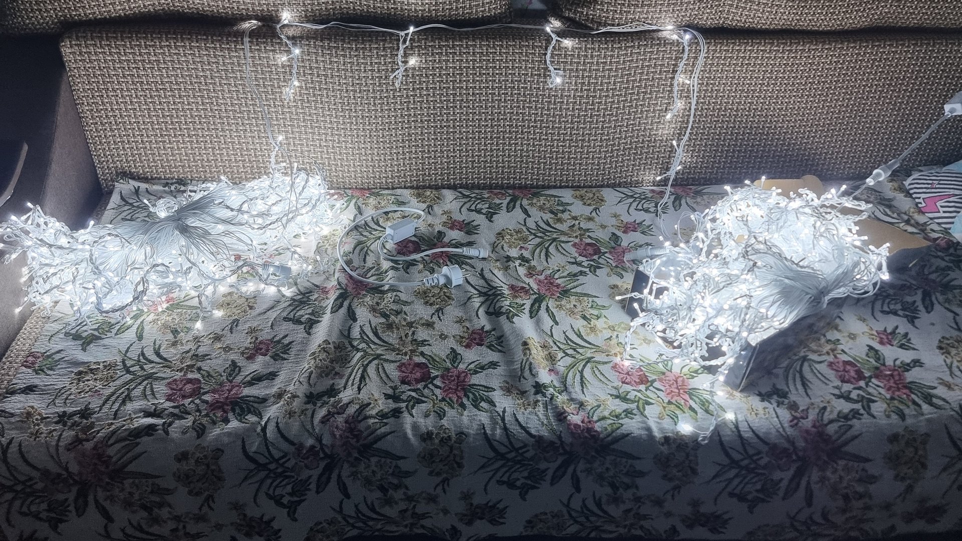 Гирлянда уличная бахрома 50 метров.