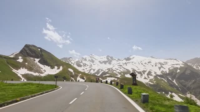Поездка по высокогорной альпийской дороге Гроссглокнер, Австрия, с севера на юг смотреть онлайн
