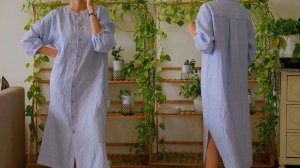 Платье-рубашка в стиле ретро для женщин, свободного кроя. Крой и пошив.