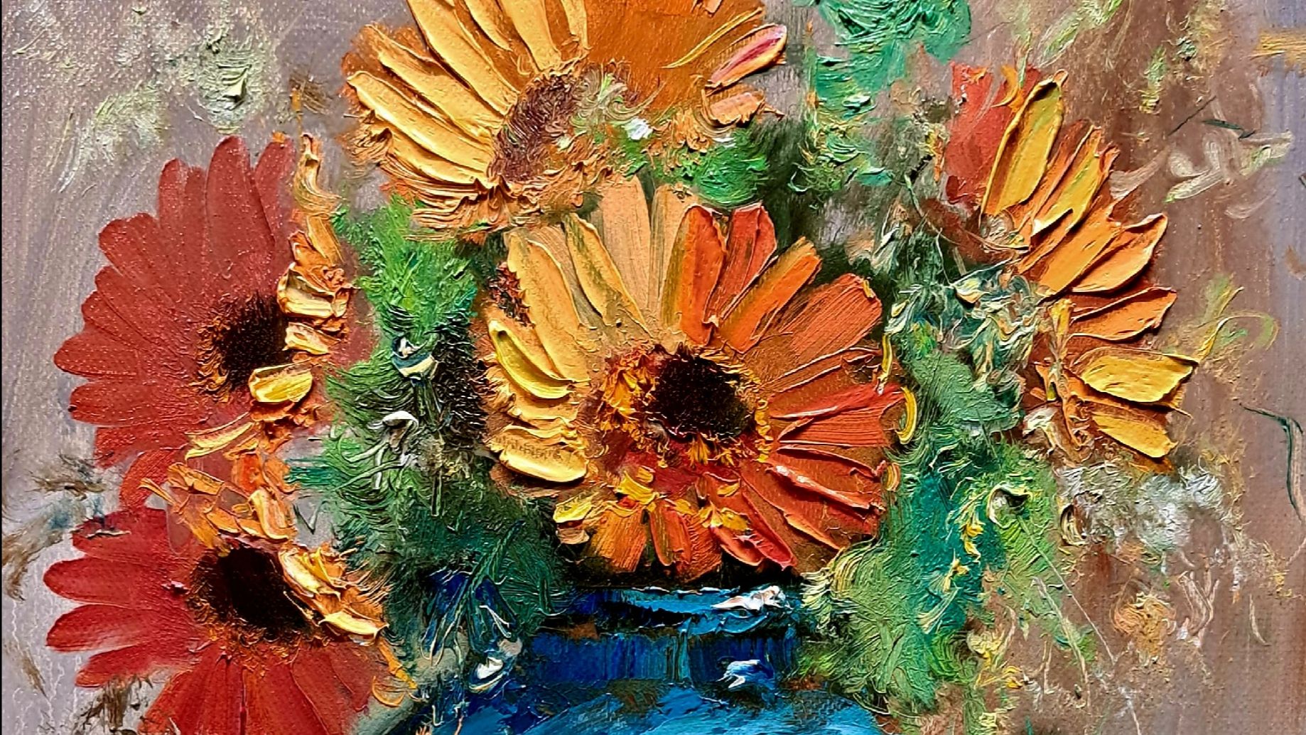 Натюрморт .Живопись маслом смотреть онлайн