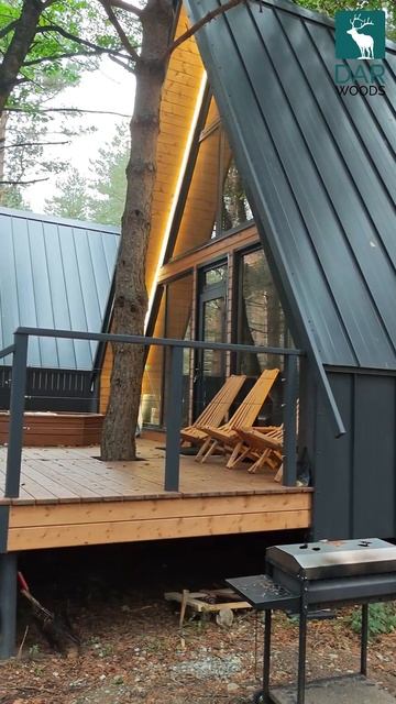 БАЗА ОТДЫХА из каркасных дом в стиле А-фрейм смотреть онлайн